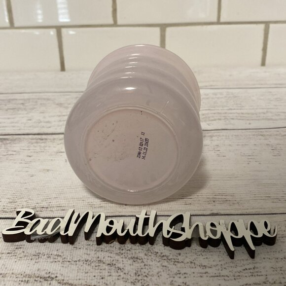 Ikea Lugnare Recycled White Wavy Glass Candle Holder - Picture 4 of 7